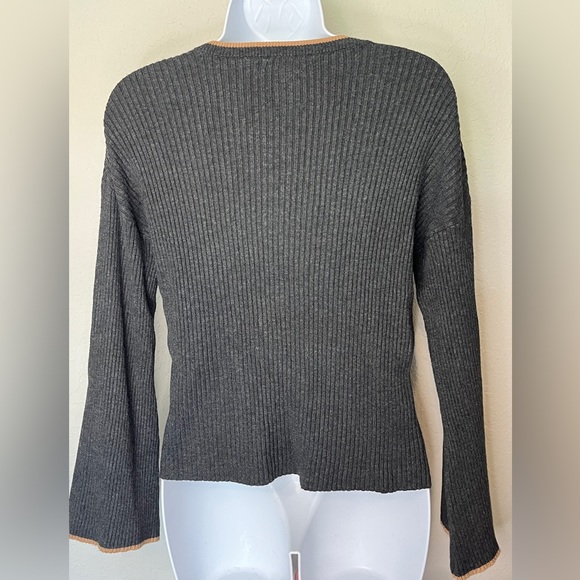ZARA Knitwear Winter Collection gray sweater, size 11-12 years (close to M-L) - Picture 3 of 12
